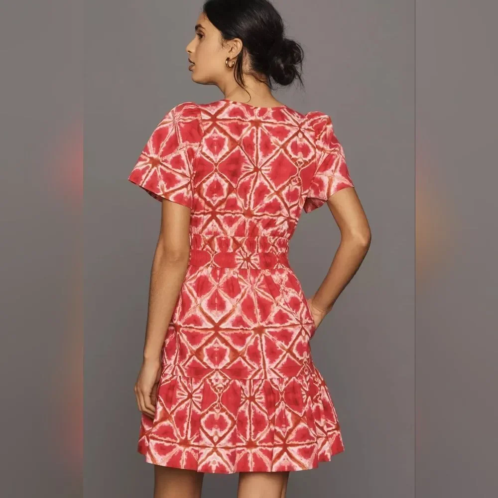 Anthropologie The Somerset Mini Dress in Med Pink NWT - Picture 5 of 10